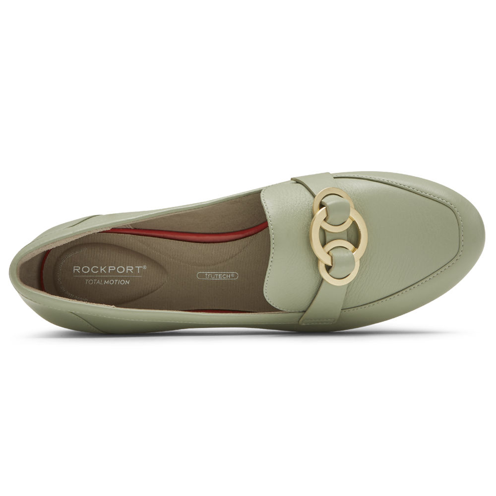 Rockport Loafers For Womens Olive - Total Motion Tavia Ring - XE4638071